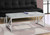 47" Gray And Silver Iron Coffee Table N270-333172