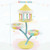 Multi-Layer Cat Tree with 2 Removable Perches Scratching Posts-Color - Color: Color D681-PV10161CL