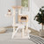 Modern Cat Tree for Indoor Cats with Cattail Fluff Condo and Top Perch-Natural B593-PV10204