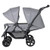 Foldable Lightweight Front Back Seats Double Baby Stroller-Gray - Color: Gray D681-BB5638GR