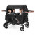 Wagon Stroller for 4 Kids Foldable 4-Seater Push-Pull Toddler Stroller-Black - Color: Black D681-BC10342BK