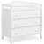 Baby Changing Table Infant Diaper with 3 Drawers and Safety Belt-White - Color: White D681-BB5762WH