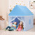 Kids Play Tent Large Playhouse Children Play Castle Fairy Tent Gift with Mat-Pink B593-HW67015