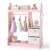Kids Play Armoire Dresser with Cloth Hanger-Pink - Color: Pink D681-TP10455PI