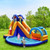 Inflatable Bouncy House with Slide and Splash Pool without Blower - Color: Multicolor D681-NP10544
