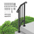 Handrails for Outdoor Steps, 1-2 Step Stair Hand Rail Kit, Transitional Carbon Steel Railings with  E415-BPXGMDZLSLZFZ28P2V0