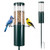 10 LBS Large Capacity Squirrel Proof Bird Feeder with Pole Mount and Baffle - Color: Green D681-GT4622