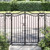 Garden Gate Black 47.6"x3.1"x47.2" Wrought Iron A949-363431
