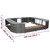  Square Spa Surround Gray 105.5"x105.5" x 21.7" Poly Rattan A949-46074