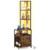 Costway 6-Tier Corner Bar Cabinet with LED Lights and Charging Station for Kitchen-Rustic Brown - C D681-Walmart_JV13511US-CF_copy