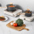  Saucepan Set, 1.5 QT & 2.5 QT Nonstick Saucepan with Glass Lids, Multipurpose Cooking Sauce Pots w E415-LZJG15QT25QTQSWB3001V0