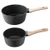  Saucepan Set, 1.5 QT & 2.5 QT Nonstick Saucepan with Glass Lids, Multipurpose Cooking Sauce Pots w E415-LZJG15QT25QTQSWB3001V0
