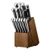  Kitchen Knife Set with Block and Sharpener, 15 Piece German High Carbon Stainless Steel  Sharp Kni E415-YDZCFDJTZ50CCIEUB001V0
