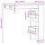 Wall Bar Table Artisan Oak 40.2"x17.7"x40.7" Engineered Wood A949-856861