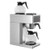  Commercial Drip Coffee Maker, 12 Cups Coffee-Maker Machine with 2 Glass Carafes and 2 Decanter War E415-BLHSYMSKFJJX45LVN001V1