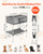 Dog Bathtub, Elevated Dog Bath Tub, Collapsible Pet Bathing Grooming Wash Station, Portable Foldabl E415-GJRQCWYGHSKZRTXL7001V0