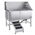 Stainless Steel Dog Washing Station, 62 inch Pet Grooming Tub w/ Ramp, PE Water Filter Board, Fauce E415-BXGCWYG62CSL5T713V0
