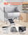 Stainless Steel Dog Washing Station, 62 inch Pet Grooming Tub w/ Ramp, PE Water Filter Board, Fauce E415-BXGCWYG62CSL5T713V0