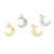 Cute CZ Moon Flower Key Cloud Star Circle 925 Sterling Silver DIY Charm R866-MLYF_597426945341