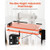  Sewing Table, Multipurpose Sewing Machine Table with Drawers, Foldable Side Shelf, Adjustable Shel E415-FRZJYXXKZDHSQSZHC001V0