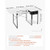  Sewing Table, Multipurpose Sewing Machine Table with Drawers, Foldable Side Shelf, Adjustable Shel E415-FRZJYXXKZDHSQSZHC001V0