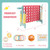 4-in-a-Row Connect Game with Basketball Hoop and Toss Ring-Blue - Color: Blue D681-SP38111NY
