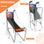 Foldable Single Shot Basketball Arcade Game with Electronic Scorer and Basketballs - Color: Black D681-SP37726