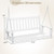 2-Person Wooden Outdoor Porch Swing with 500 lbs Weight Capacity-Brown B593-NP11445
