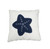 17" Blue and White Linen Throw Pillow N270-364153