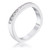 .9Ct Channel Set Princess Cut Rhodium Plated Square Shaped Stackable Band R599-R08587R-C01