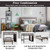 Twin Over Twin Loft Bunk Bed with Bookcase-Dark Brown B593-HU10042+