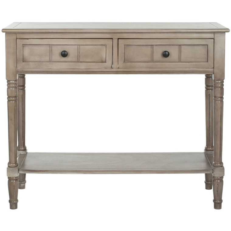 Console Accent Table Traditional Style Sofa Table in Distressed Cream Q280-DCT121993