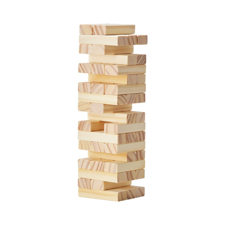 Tumbling Timber Toy, 54 Blocks Tumble Tower Blocks Game, Pine Wood Tumbling Tower Game with Storage E415-JXMKTDDYX27CO8GWVV0
