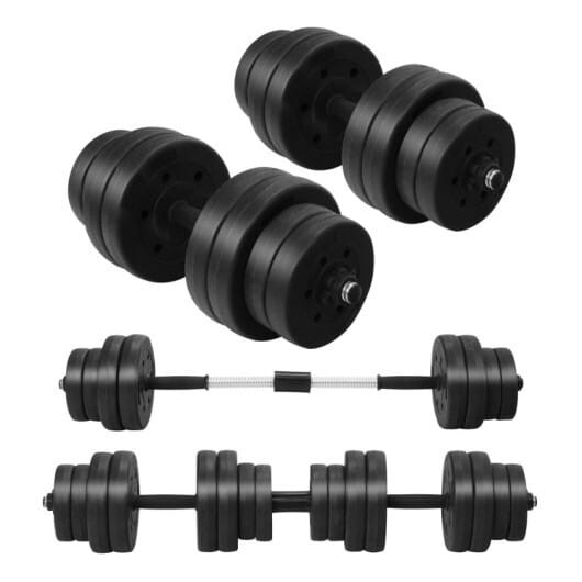 Fitness Room Set: Dumbbell Weight Set+3-in-1 3HP Folding Treadmill B593-R-SP36969+SP38206US-SL