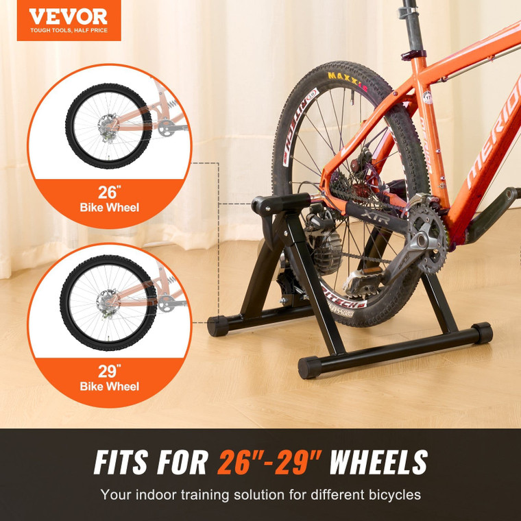 Bike Trainer Stand, Fluid Stationary Bike Stand for 26"-29" Wheels, Noise Reduction Fluid Flywheel, E415-XLJLTPTDJBD0F1RZUV0