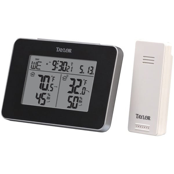 Taylor Precision Products 1731 Wireless Indoor & Outdoor Weather Station with Hygrometer R810-TAP1731