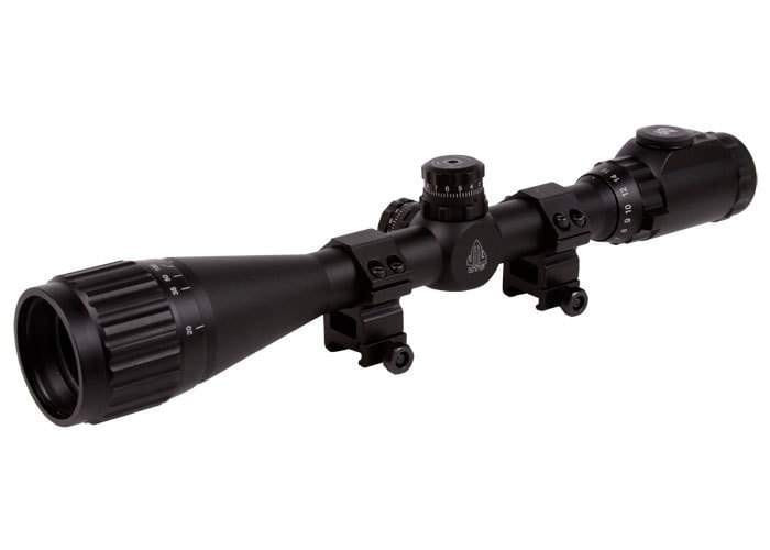 UTG 4-16x40 AO Rifle Scope, EZ-TAP, Illuminated Mil-Dot Reticle, 1/4 MOA, 1" Tube, See-Thru Weaver  P892-PY-A-4777