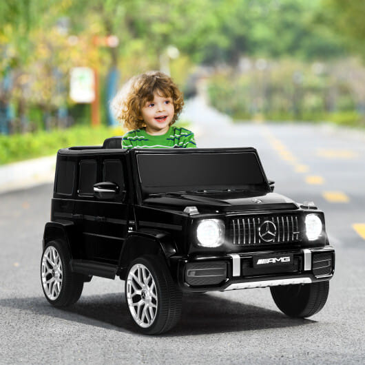 12V Mercedes-Benz G63 Licensed Kids Ride On Car with Remote Control-Black - Color: Black D681-TQ10041DK