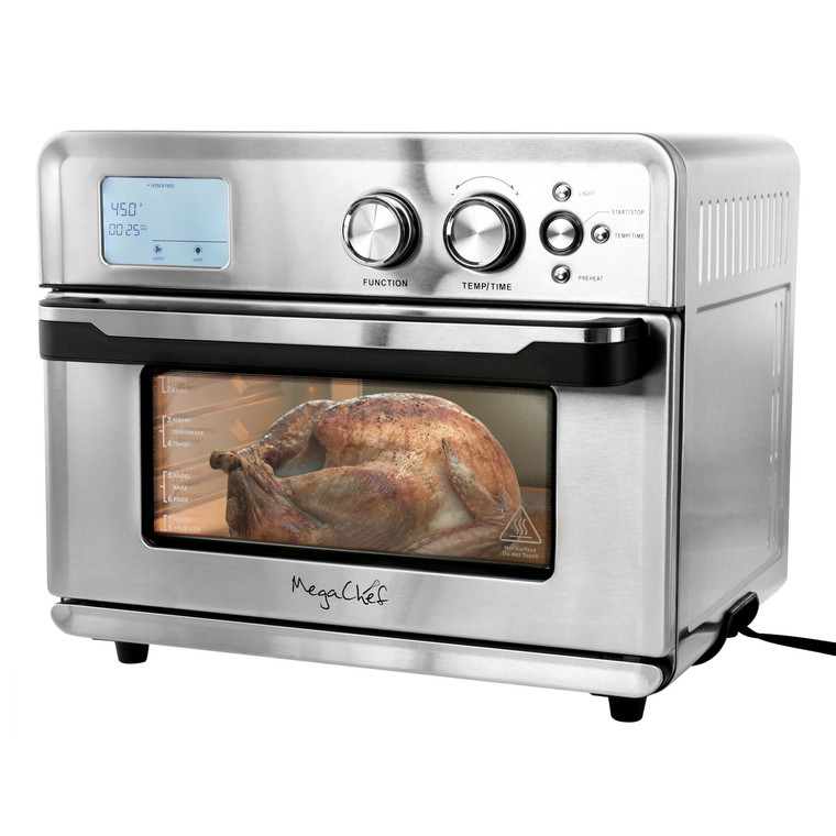 MegaChef Multifunction Air Fryer Toaster Oven with 21 Presets D970-MCOV-1000