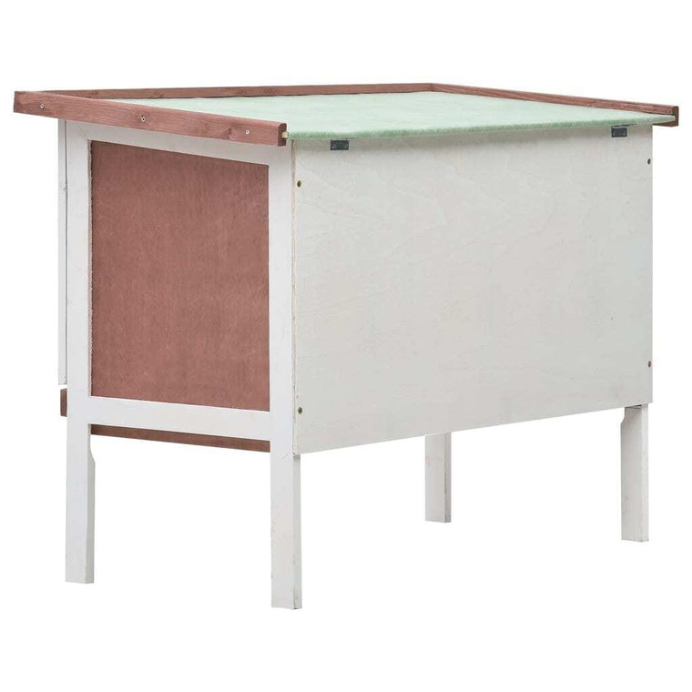  Rabbit Hutch Brown Solid pine wood One size Rabbit Hutch A949-170829