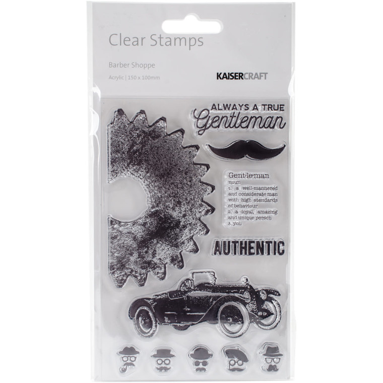 Barber Shoppe Collection Clear Acrylic Stamps N274-FC01362692