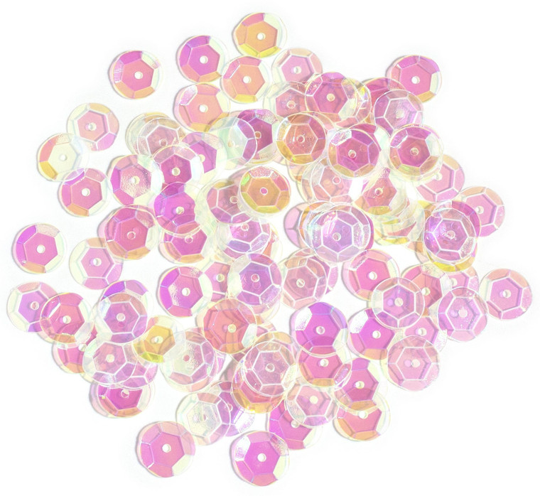 Cupped Sequins -Crystal Iridescent, 10mm 120/Pkg (Pack of 12) N274-NM01640974_12