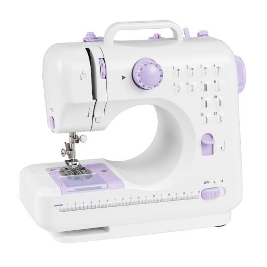 Sewing Machine for Beginners Mini Sewing Machine with 12 Built-in Stitches - Color: White D681-EP25723US