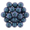 8mm Round Druk Beads INDIGO ORCHID POLYCHROME