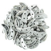 3x10mm SILVER CzechMates Two Hole Crescent