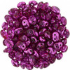 SuperDuo HOT PINK MIRROR BEADS