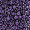 Teacup METALLIC SUEDE PURPLE 2x4mm Czech Glass Beads 