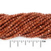GOLDSTONE 2mm High Grade Faceted Gemstone Beads Strand