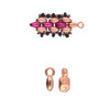 Cymbal Vourkoti SUPERDUO Bead Ending Rose Gold Plated