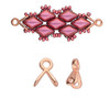 Cymbal Triades GEMDUO Bead Ending Rose Gold Plated